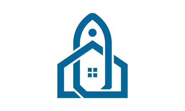 home vector icon on white background