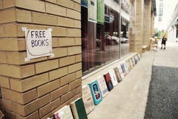Free Books Shop Window Street Life
