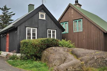 Traditional houses in the Faroe Islands.