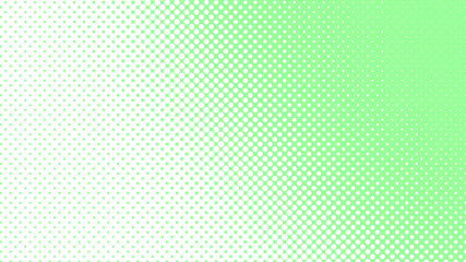 Light green pop art background with dots design, abstract vector illustration in retro comics style