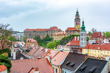 Fototapeta premium Cesky Krumlov cityscape, Czech Republic