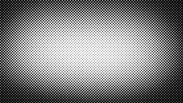 Black and white dotted background in pop art retro style, vector illustration