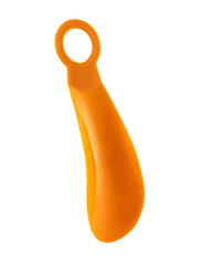 Orange Shoehorn isolated on white background. It is small spoon.