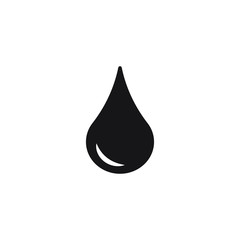 Drop liquid vector icon, water drop icon