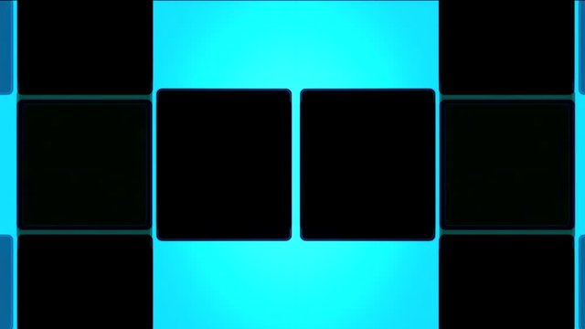 Moving blue tiles, animated background