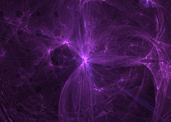 3D rendering abstract fractal light background.