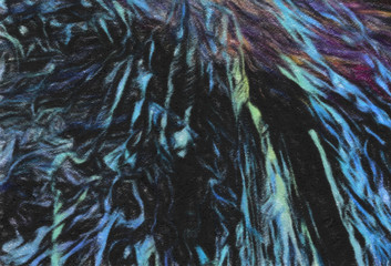 Contemporary abstraction wall art print, modern beautiful pattern background, fashion fantasy style oil painting artwork, volume brush strokes on canvas, colorful artistic print or poster