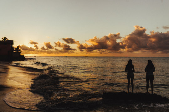 Nascer do sol incr&iacute;vel no caribe brasileiro, Maragogi, Alagoas