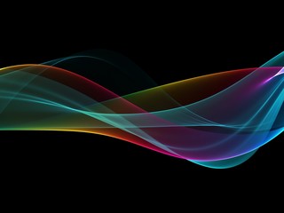 Abstract rainbow light wave futuristic background