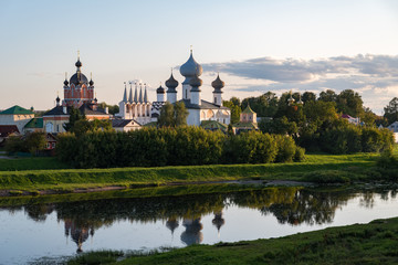 Fototapeta na wymiar Tikhvin Assumption (Bogorodichny Uspensky) Monastery in Tikhvin. Leningrad region. Russia