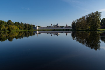 Fototapeta premium Tikhvin Assumption (Bogorodichny Uspensky) Monastery in Tikhvin. Leningrad region. Russia