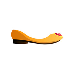 Ballet flats. Raster illustration in the flat cartoon style.