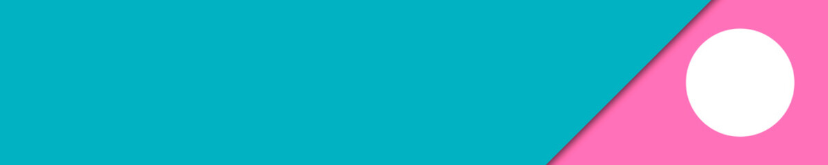 elegant banner turquoise and pink colors for website