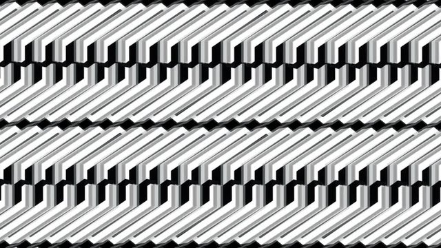 Rotating black and white background, animation