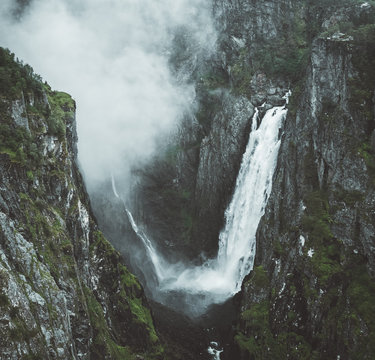 The Voringsfossen Waterfall in Norway