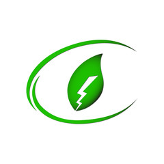 Green Power Logo, erneuerbare Energie