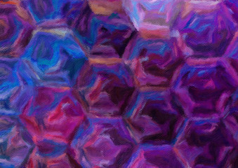 Naklejka na ściany i meble Colorful oil painting abstract art texture with brush strokes. Vintage Style background with space for text. Good for banner, design work and advertising or commercial. Can be printed in very big size
