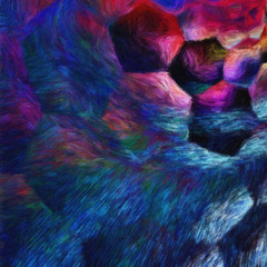 Obraz premium Colorful oil painting abstract art texture with brush strokes. Vintage Style background with space for text. Good for banner, design work and advertising or commercial. Can be printed in very big size