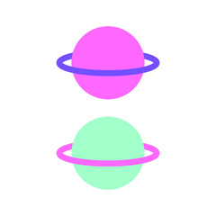 Planet Saturn Vector