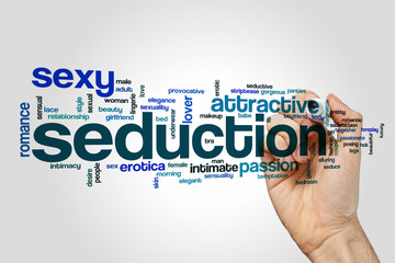 Seduction word cloud concept