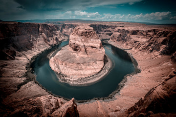 The stunning Horseshoe Bend with cinematic effect, Arizona. United States