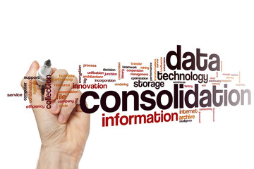Data consolidation word cloud