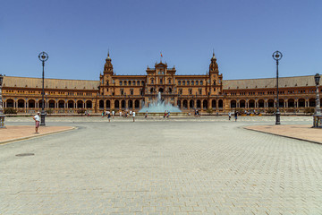 Fototapeta na wymiar Plaza de España en Sevilla