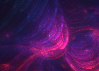3D rendering abstract fractal light background.