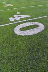 American Football field hash marks