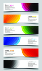 Naklejka premium Vector abstract banner design background