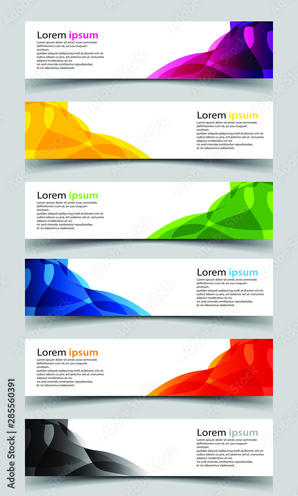 Canvas Prints vector abstract banner design background