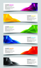 Fototapeta premium Vector abstract banner design background