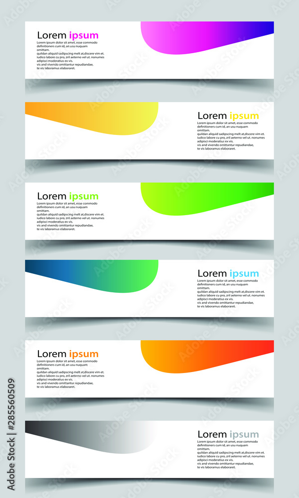 Wall mural vector abstract banner design background