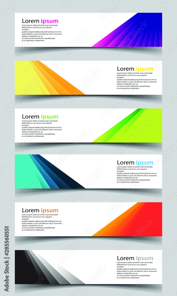 Canvas Prints vector abstract banner design background