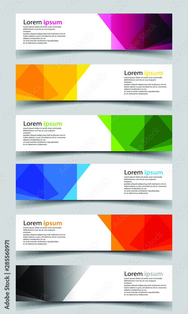 Canvas Prints vector abstract banner design background
