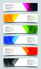 Vector abstract banner design background