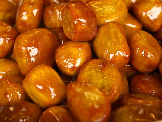 Tokyo,Japan-August 22, 2019: Daigaku imo or Candied sweet potatoes