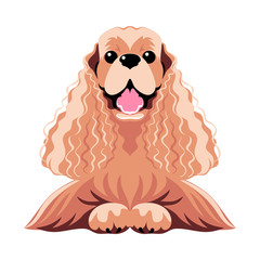dog icon flat design