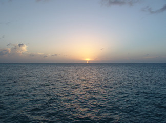 sunset over the sea