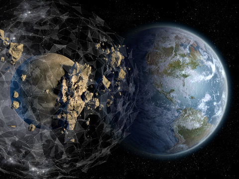 A plexus sphere force field protects Earth