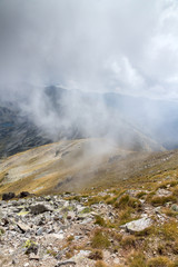 Landscape from Musala peak, Rila mountain, Bulgaria