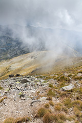 Landscape from Musala peak, Rila mountain, Bulgaria