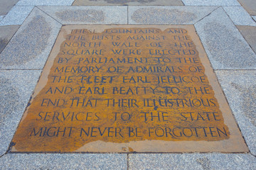Trafalgar Square in London, UK