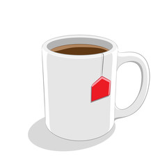 Coffee Mug Icon on a White Background Vector Illustration
