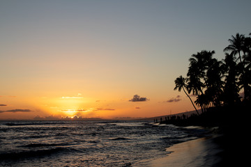 Naklejka na ściany i meble Breathtaking Sunset Views from Maui, Hawaii
