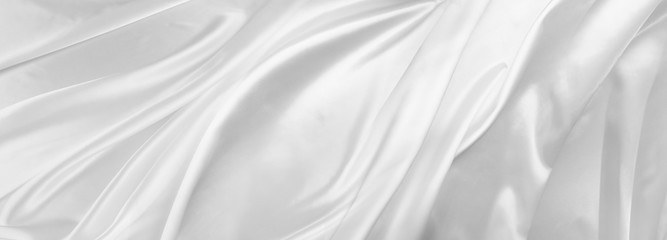 White silk fabric lines