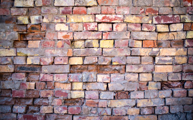 Obraz premium The texture of an old brick wall.