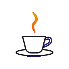 カフェ　シンプル　ティーカップ