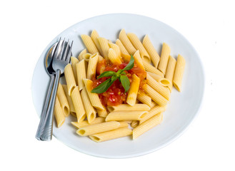 pasta isolated on white