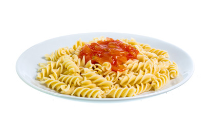 pasta isolated on white